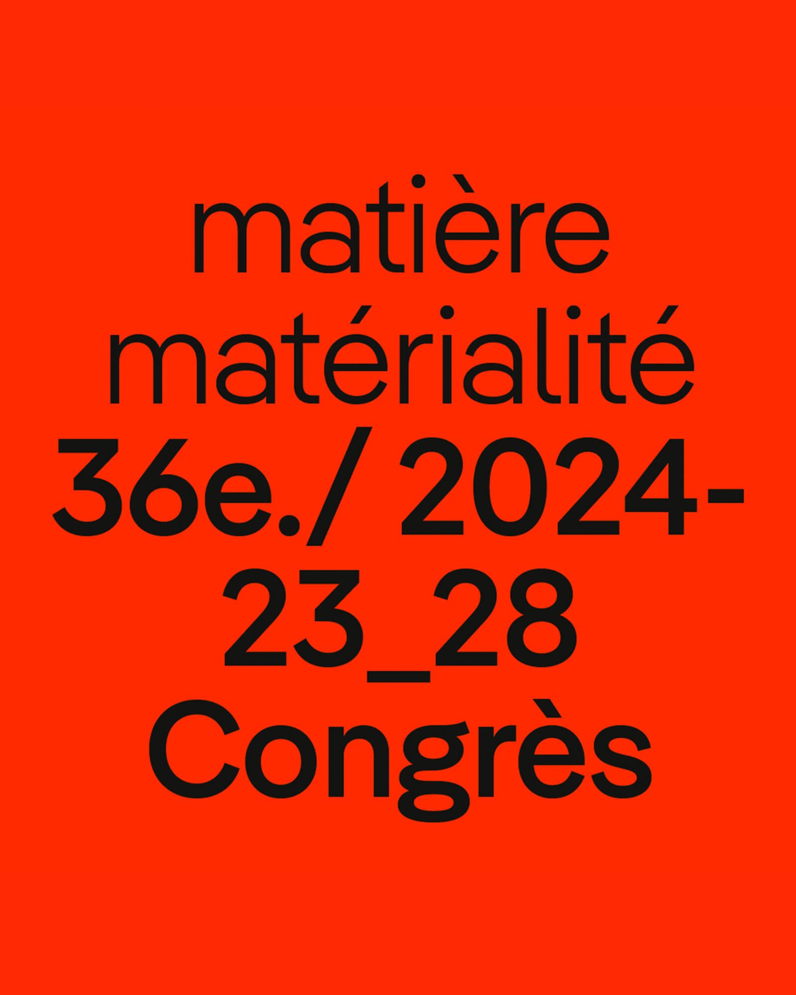 Deux fanions de rue sur un lampadaire : œuvre pixelisée et fanion orange du 36e congrès.